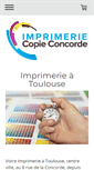 Mobile Screenshot of imprimerie-concorde.com